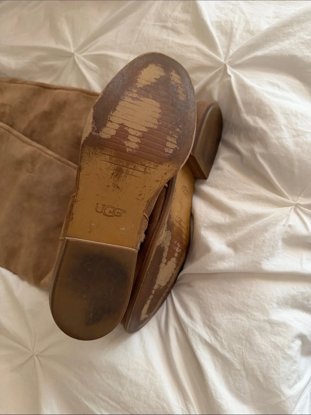 UGG Chestnut Brown Suede Over-the-Knee Boots